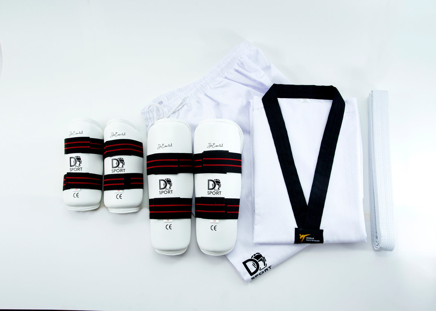 Pack Iniciación DoEssencial | Dobok + Canilleras + Antebraceras